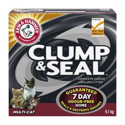 Arm & Hammer Cat Litter Clump & Seal Multi-Cat 9.1kg