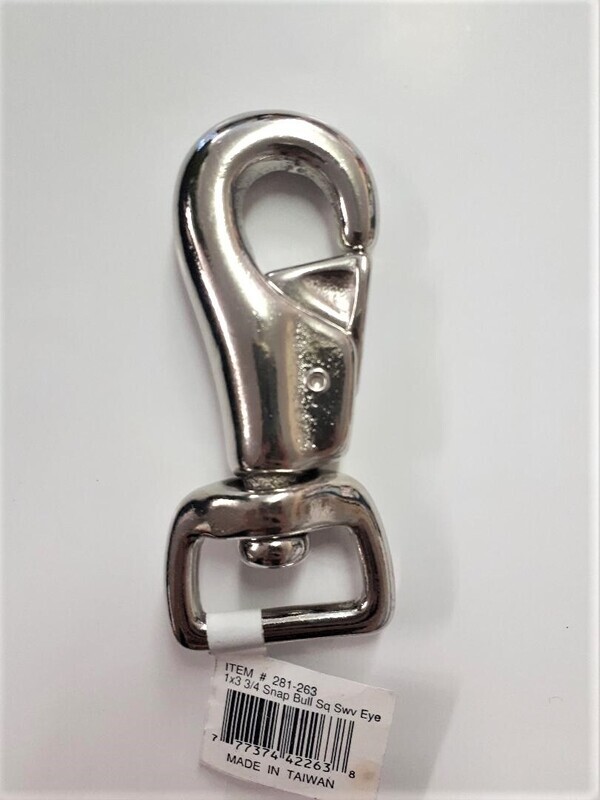 Kane Vet Supplies Bull Snap Clip with Square Swivel Eye 1 x 3.75"
