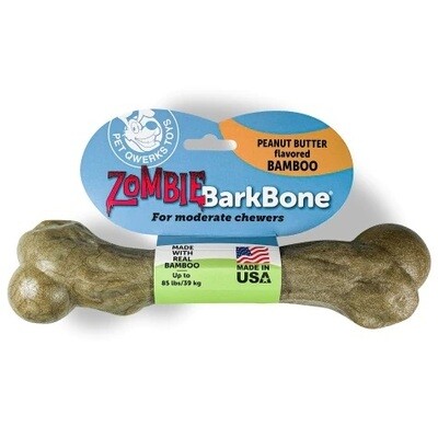 Pet Qwerks BarkBone Zombie Bamboo Peanut Butter 8 Pet Qwerks BarkBone Zombie Bamboo Peanut Butter 8