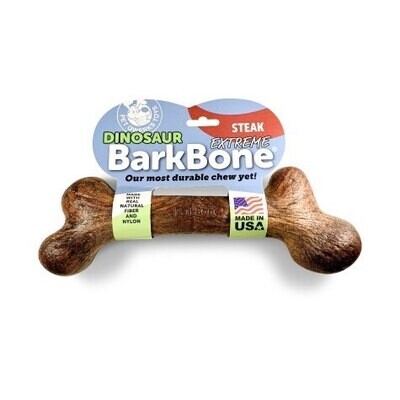 Pet Qwerks Dinosaur BarkBone Extreme Steak Pet Qwerks Dinosaur BarkBone Extreme Steak