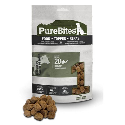 PureBites Freeze Dried Dog Food Topper Beef