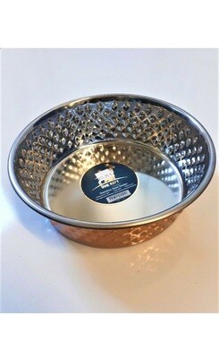 Arjan Food Bowl Diagonal Diamond Copper Arjan Food Bowl Diagonal Diamond Copper