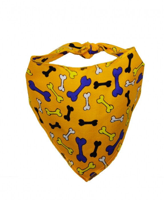 Bandanas Unlimited Halloween Bones Orange Bandana