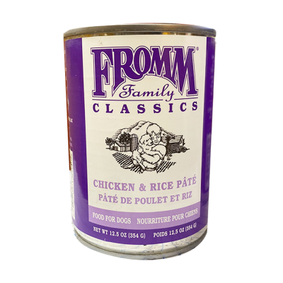 Fromm Classic Dog Food Canned Chicken & Rice 354g (12pk)