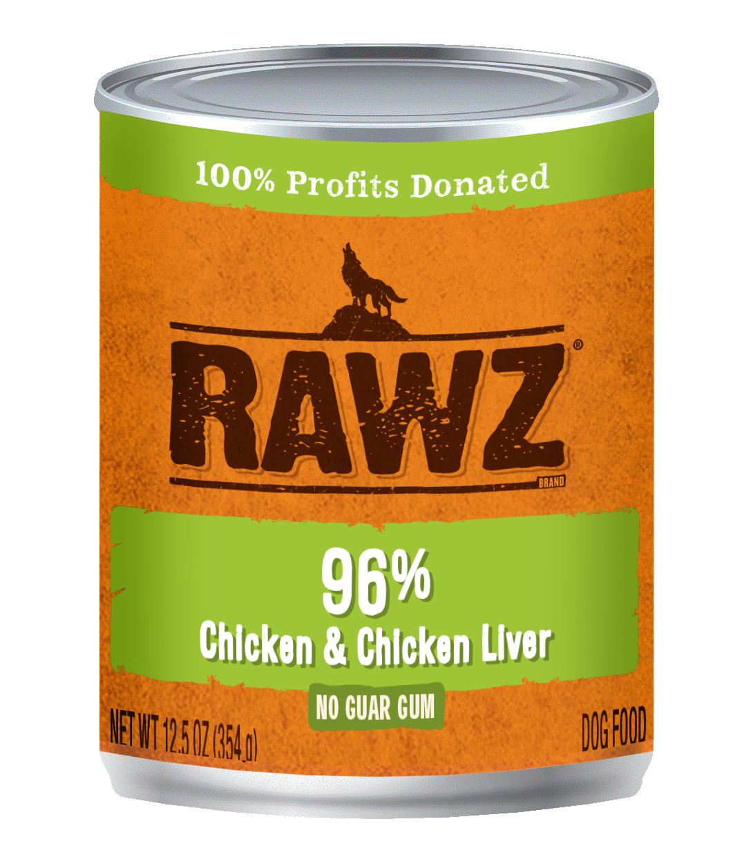 Rawz Dog Food Canned Chicken & Chicken Liver Pate 354g (12pk)