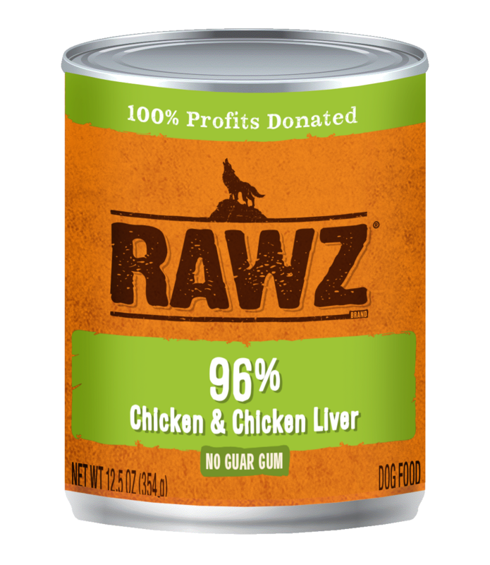 Rawz Dog Food Canned Chicken & Chicken Liver Pate 354g (12pk)