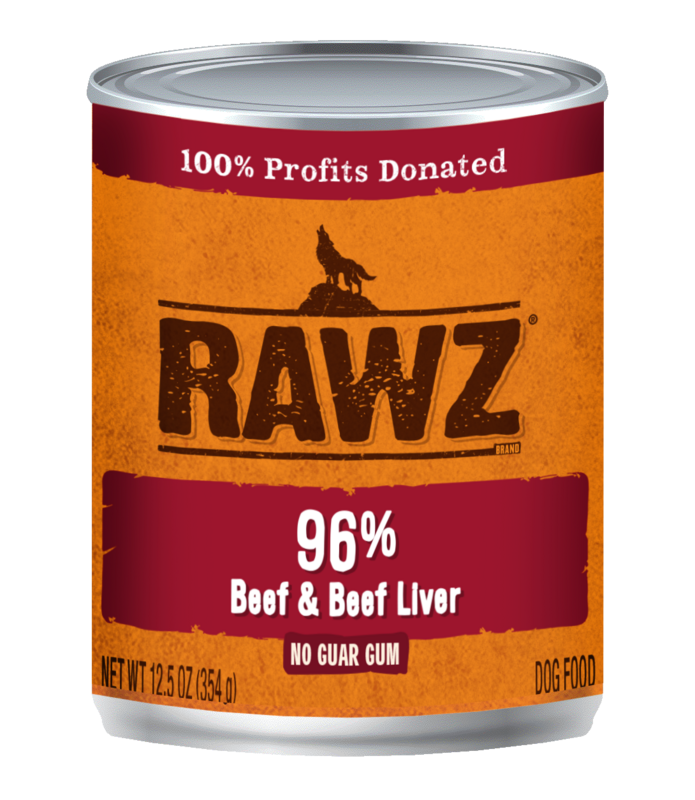 Rawz Dog Food Canned Beef & Beef Liver Pate 354g (12pk)