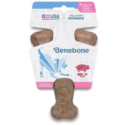 Benebone Wishbone Puppy Toy Bacon