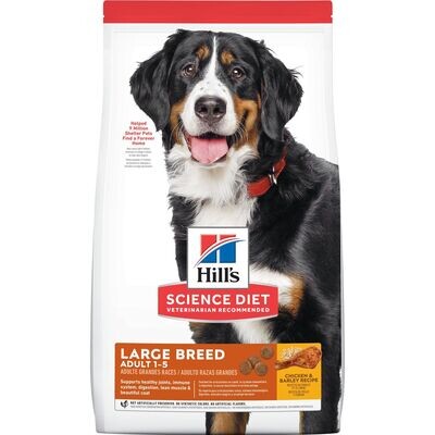 Hill's Science Diet Dog Food Large Breed Adult Chicken & Barley 15.9kg