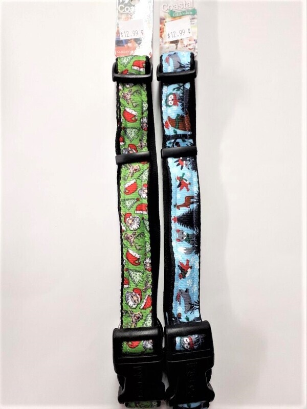 Coastal Celebration Christmas Dog Collar Coastal Celebration Christmas Dog Collar