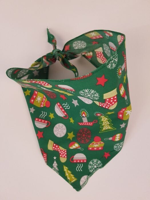 Bandanas Unlimited Christmas Green Bandana
