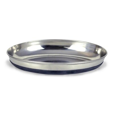 OurPets Durapet Premium Rubber Bonded Stainless Steel Oval Cat Dish 355ml