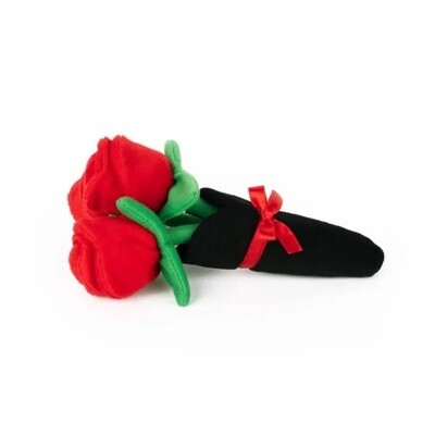 ZippyPaws Valentine's Bouquet of Roses 3pk