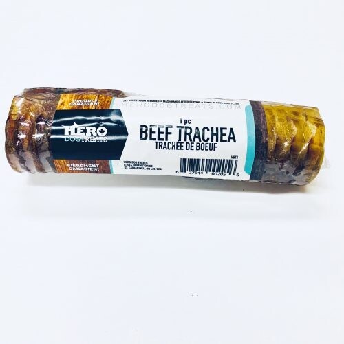 Hero Bulk Dehydrated Beef Trachea Singles 6"