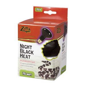 Zilla Incandescent Night Black Heat Spot 75W
