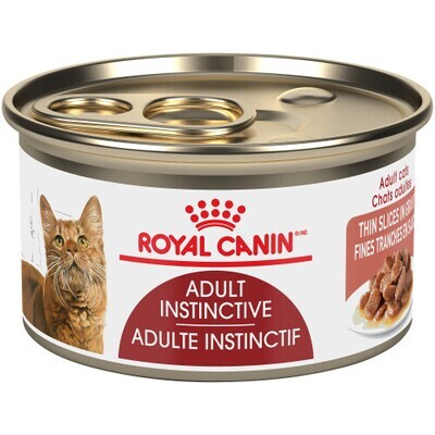 Royal Canin Cat Food Canned Adult Instinctive Thin Slices in Gravy 85g (24pk)