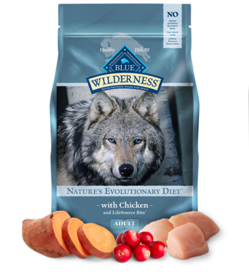 Blue Wilderness Dog Food Adult Grain-Free Chicken 10.9kg