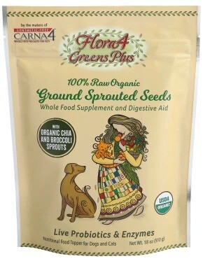 Carna4 Flora4 Ground Sprouted Seeds Topper Greens Plus 510g