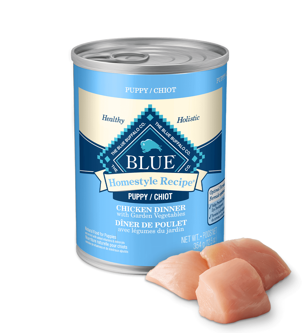 Blue Homestyle Recipe Dog Food Canned Puppy Chicken Dinner 354g (12pk)