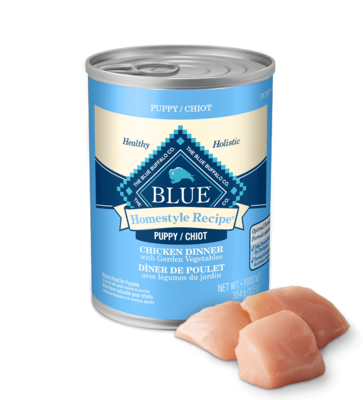 Blue Homestyle Recipe Dog Food Canned Puppy Chicken Dinner 354g (12pk)
