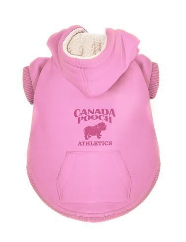Canada Pooch Cozy Caribou Hoodie Pink