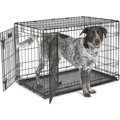 Bud'Z Deluxe Wire Dog Crate Double Door