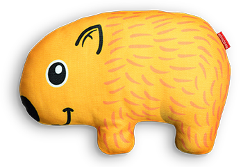 Red Dingo Durables Dog Toy Wombat 8.5"