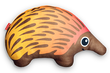 Red Dingo Durables Dog Toy Echidna 9.3"