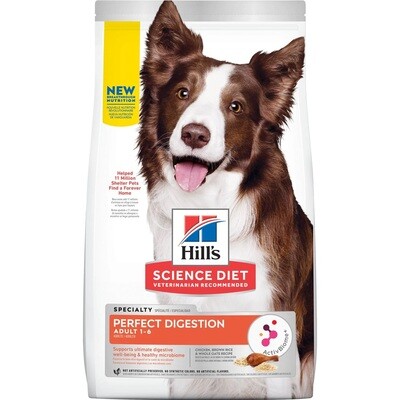Hill's Science Diet Dog Food Perfect Digestion Adult 1-6 Chicken 1.58kg