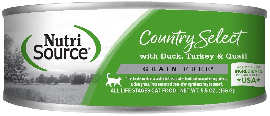 NutriSource Cat Food Canned Grain-Free Country Select Recipe 156g (12pk)