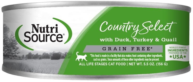 NutriSource Cat Food Canned Grain-Free Country Select Recipe 156g (12pk)