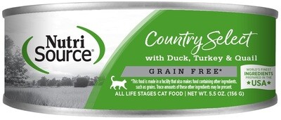 NutriSource Cat Food Canned Grain-Free Country Select Recipe 156g (12pk)