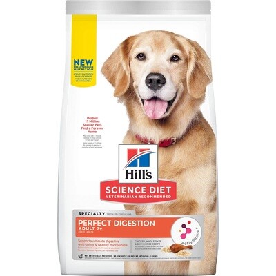 Hill's Science Diet Dog Food Perfect Digestion Adult 7+ Chicken