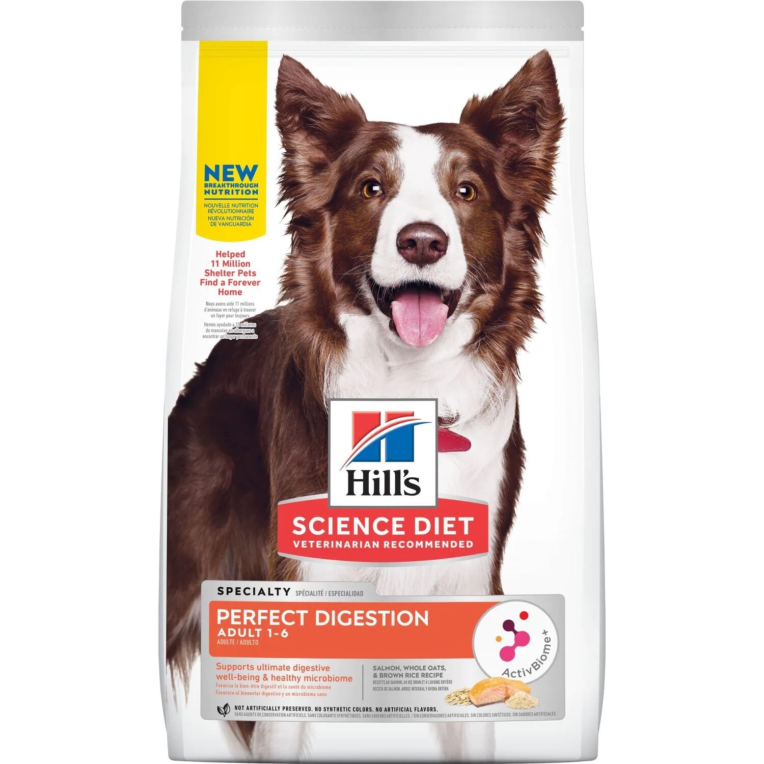 Hill's Science Diet Dog Food Perfect Digestion Adult 1-6 Salmon 1.58kg
