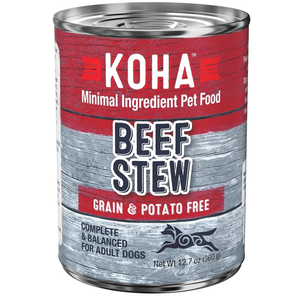 Koha Dog Food Canned Minimal Ingredient Beef Stew 360g (12pk)