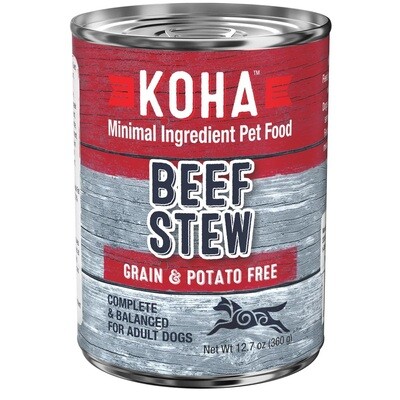 Koha Dog Food Canned Minimal Ingredient Beef Stew 360g (12pk)