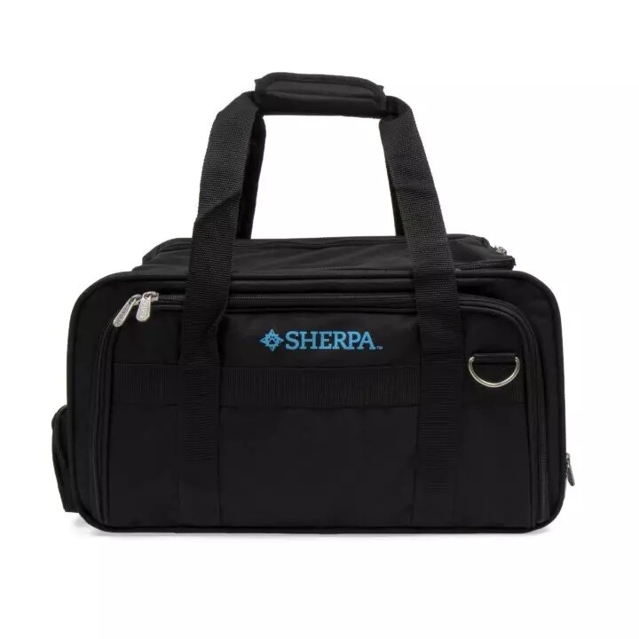 Sherpa Expandable Travel Pet Carrier Black M 10.5 x 11 x 19.25"
