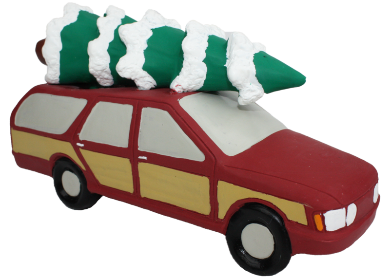 Multipet Christmas Station Wagon with Tree 7.5 Multipet Christmas Station Wagon with Tree 7.5"