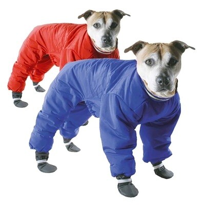 Muttluks Reversible Dog Snowsuit, Size/Colour: 8" Red/Blue