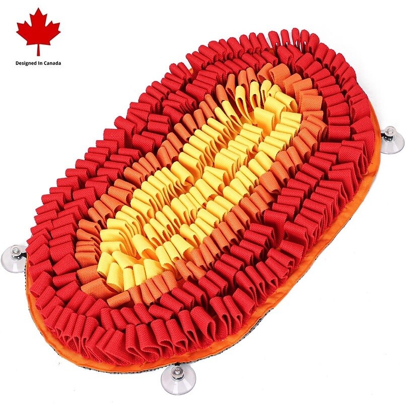 PawzNDogz Snuffle Mat Fire & Ice Anti-Bite Challenge Level 2, Pattern: Fire