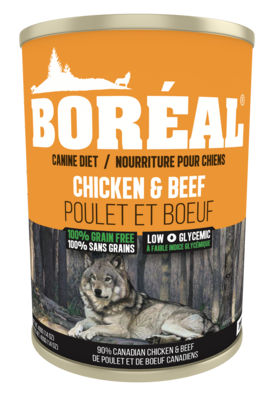 Boreal Dog Food Canned Grain-Free Chicken & Beef 690g (12pk)