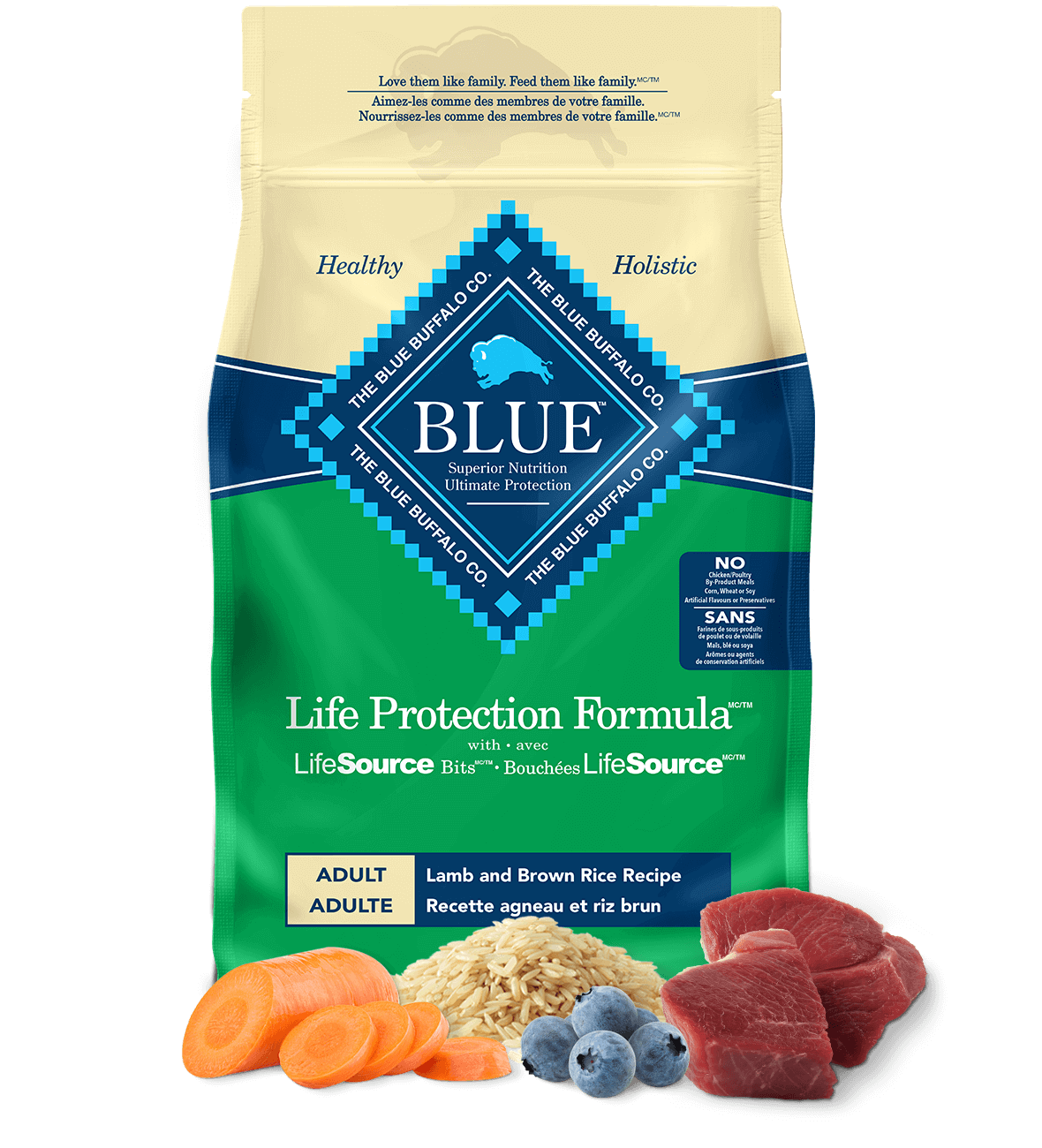 Blue Life Protection Dog Food Adult Lamb & Brown Rice 11.8kg