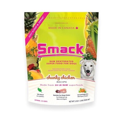 Smack Raw Dehydrated Super Food for Dogs Chunky Chicken
