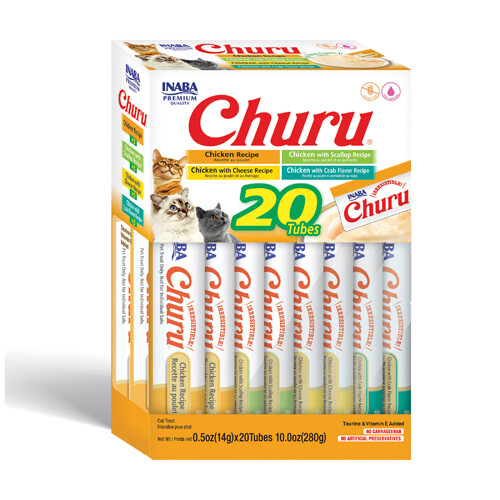 Inaba Cat Churu Purees Chicken Variety Pack 20 x 14g