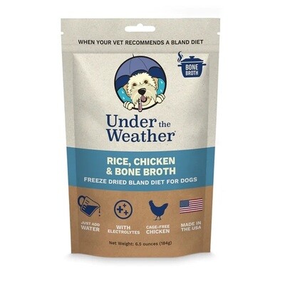 Under the Weather Dog Food Bland Diet Chicken, Rice & Bone Broth 184g