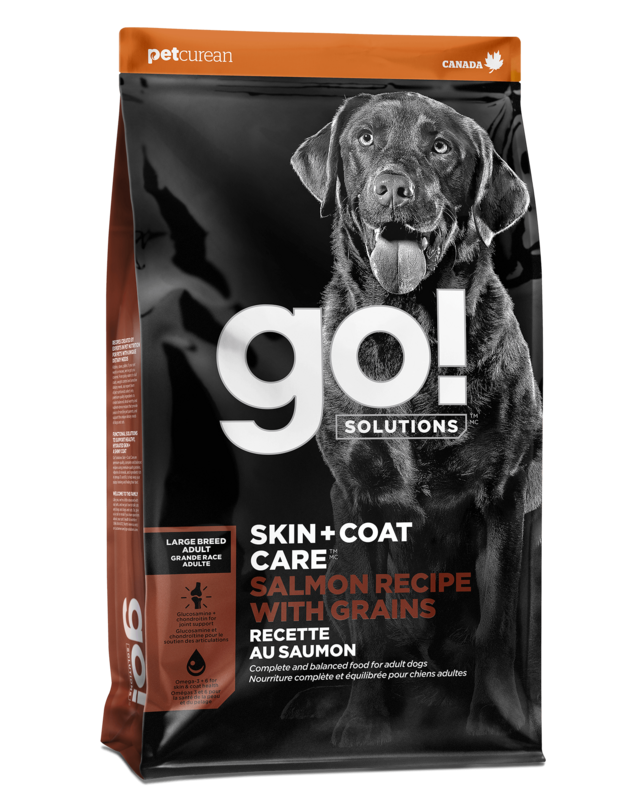 GO! Solutions Skin & Coat Dog Food Large Breed Adult Salmon with Grains