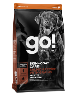 GO! Solutions Skin & Coat Dog Food Large Breed Adult Salmon with Grains