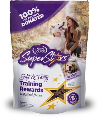 NutriSource SuperStars Soft & Tasty Training Rewards Bacon 454g