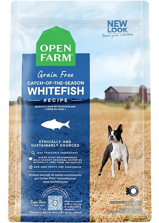 Open Farm Dog Food Catch-of-the-Season Whitefish Grain-Free 10kg