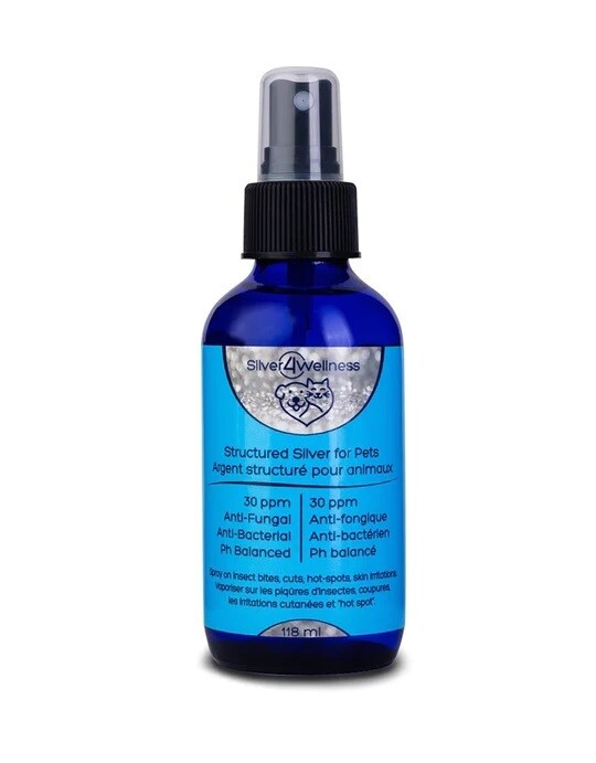 Silver4Wellness Structured Silver for Pets 30ppm with Spray 118ml